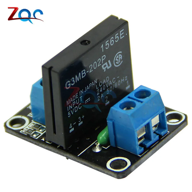 G3MB-202P 5V DC 1 Channel Solid-State Relay Board Module For Arduino High Level Fuse For Arduino SSR G3MB-202P