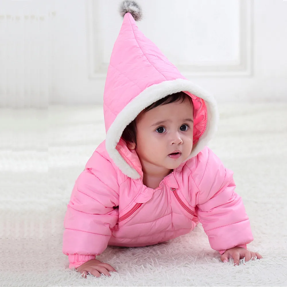 

Winter Baby Girls Boys Kids Hooded Coat Gloves Socks Winter Warm Jacket Children Clothes Overalls For Boys Girls Suit 0-2T