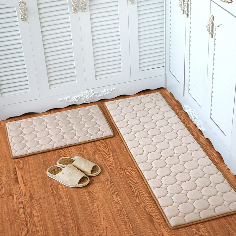 LOUTASI ковры коврик для Гостиная коврики мягкая пена памяти Ванная комната Кухня коврик нескользящий Tapete матрас двери коврик - Цвет: Khaki round