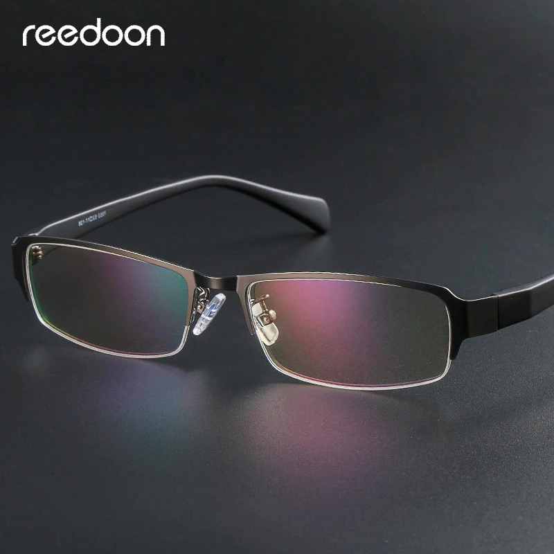 

Reedoon Blue Light Blocking Glasses Anti Blue Ray Radiation Protection Square Lens Metal Frame Anti Eye Fatigue Computer Goggles