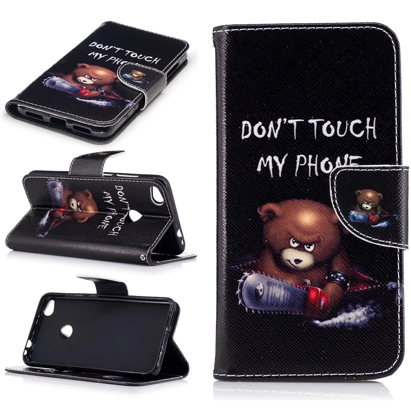 

Flip Colored Drawing PU Leather Cases for Huawei P8 Lite(2017) Nova Lite WAS-AL00 Mobile Phone Case with Kickstand&Card Holders