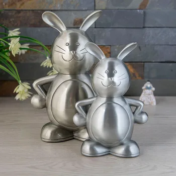 

Metal Craftwork, Rabbit Deposit Pot, Home Decoration, Animal Change Pot, Rabbit Zodiac Gift Piggy Bank Money Box