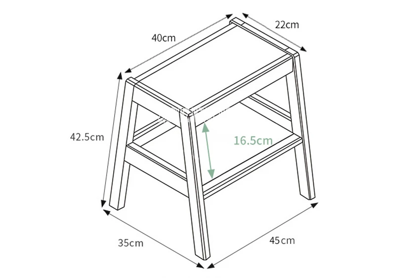 AD-0201 бытовой деревянный для взрослых скамейка квадратная Замена табурет для обуви из цельного дерева креативная многофункциональная стойка для хранения макияжа табурет