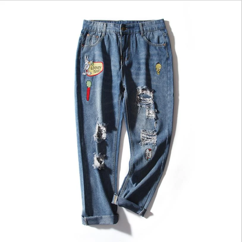 plus size cotton jeans