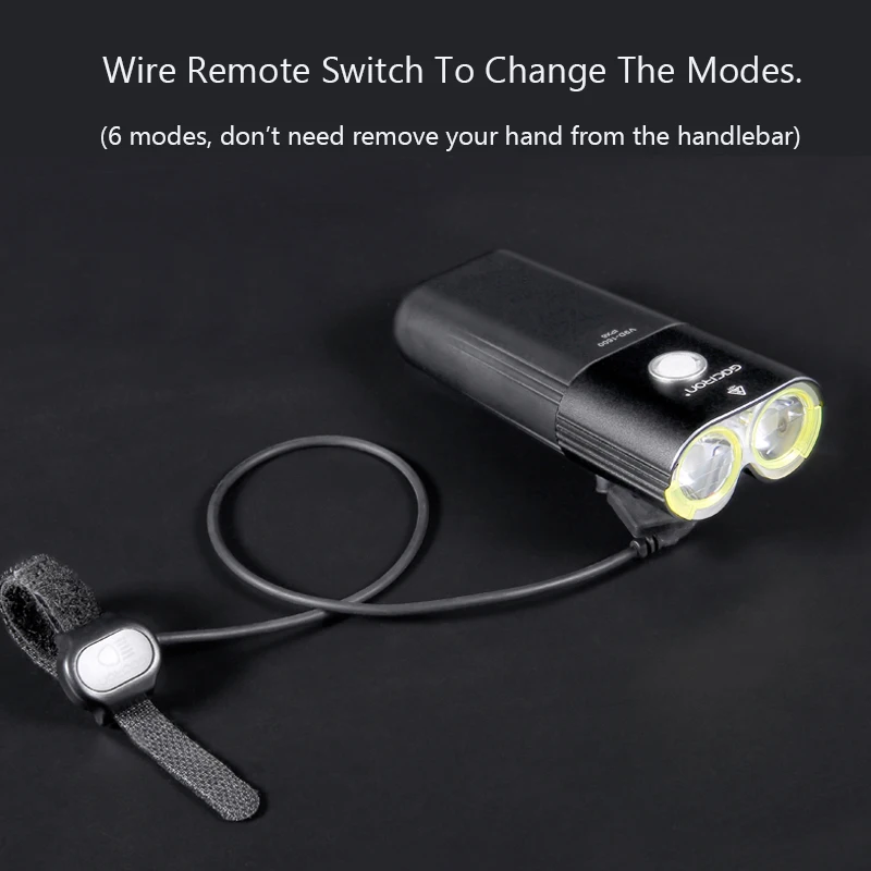  GACIRON Bicycle Light Usb Rechargeable Bike Front Headlight Cycling Flashlight IPX6 Waterproof 5000 - 32893287290