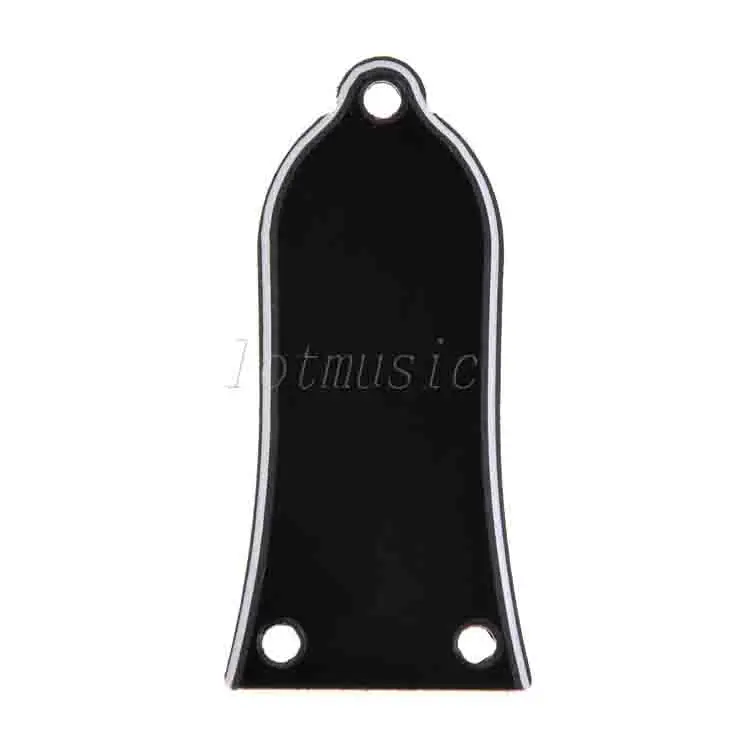 

High Quality 3ply Black Plastic Bell Style Truss Rod Cover For Electric Guitar Replacement