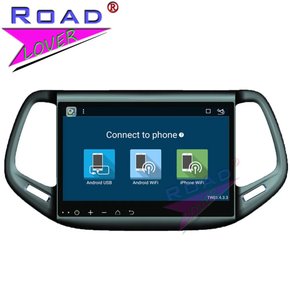 Best Roadlover Android 8.1 Car Multimedia Radio Player For Jeep Compass 2016 Stereo GPS Navigation Automagnitol Double Din MP3 NO DVD 3