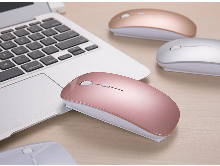 Tanie Bezprzewodowa mysz do laptopa Tablet na komputery tablety z androidem Windows PC ładowalna mysz usb do Macbook Acer Asus Lenovo Xiaomi