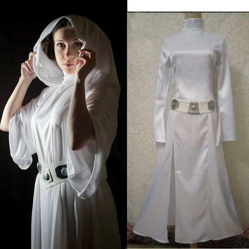 Free Shipping Star Wars Alderaan Princess Leia Organa Solo Dress Belt Costume Kids Girls Cosplay Thin Dresses Halloween Costume Costume Kids Girl Costume Kidskids Girl Aliexpress