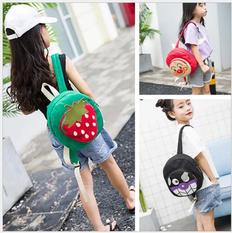 

Cute Cartoon Strawberry Child Kids Boy Girl Mini Schoolbag Preschool Nursery Backpack fashion kindergarten 2-3-5years school bag