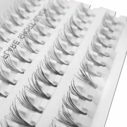 

2019 60 Individual Extension False Fake Eyelashes Premium Flare Cluster Lashes
