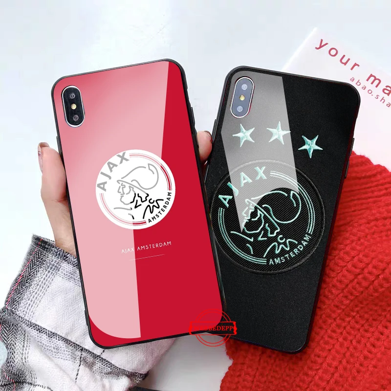 Ajax Team стеклянный чехол для телефона для Apple iPhone 11 Pro X XS Max 6 6S 7 8 Plus 5 5S SE