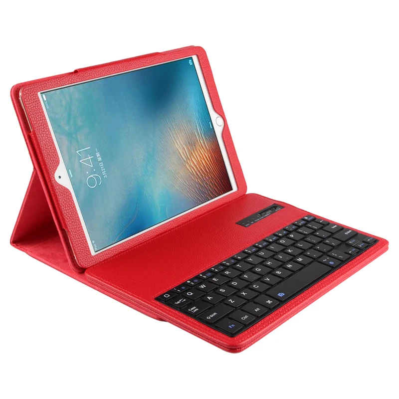 New 2017 Wireless Bluetooth Keyboard +PU Leather Cover Protective Case For iPad 5 / 6 / Air / Air 2 / Pro 9.7 Case + Film+Stylus