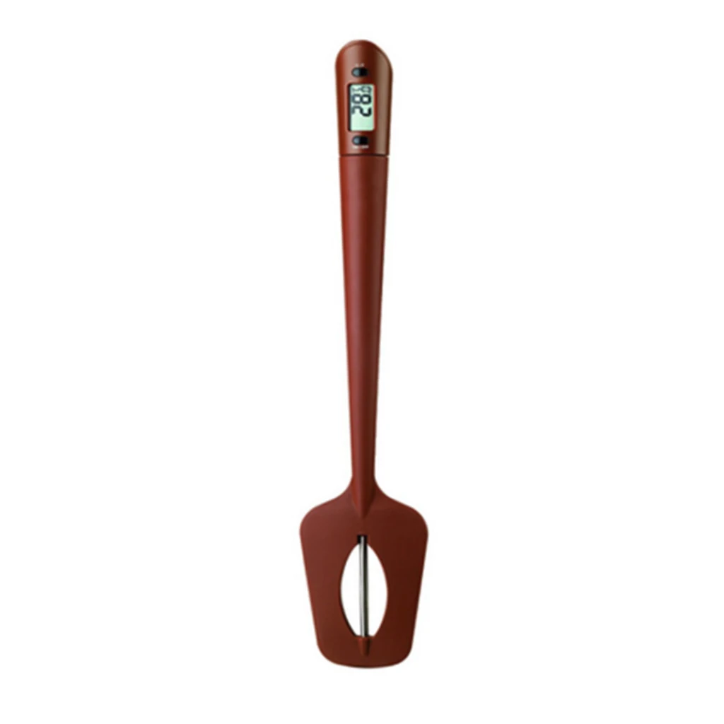 

Cooking Thermometer Digital Silicone Spatula With LCD Display Candy Jam Chocolate Thermometer Kitchen Baking Cooking Tool