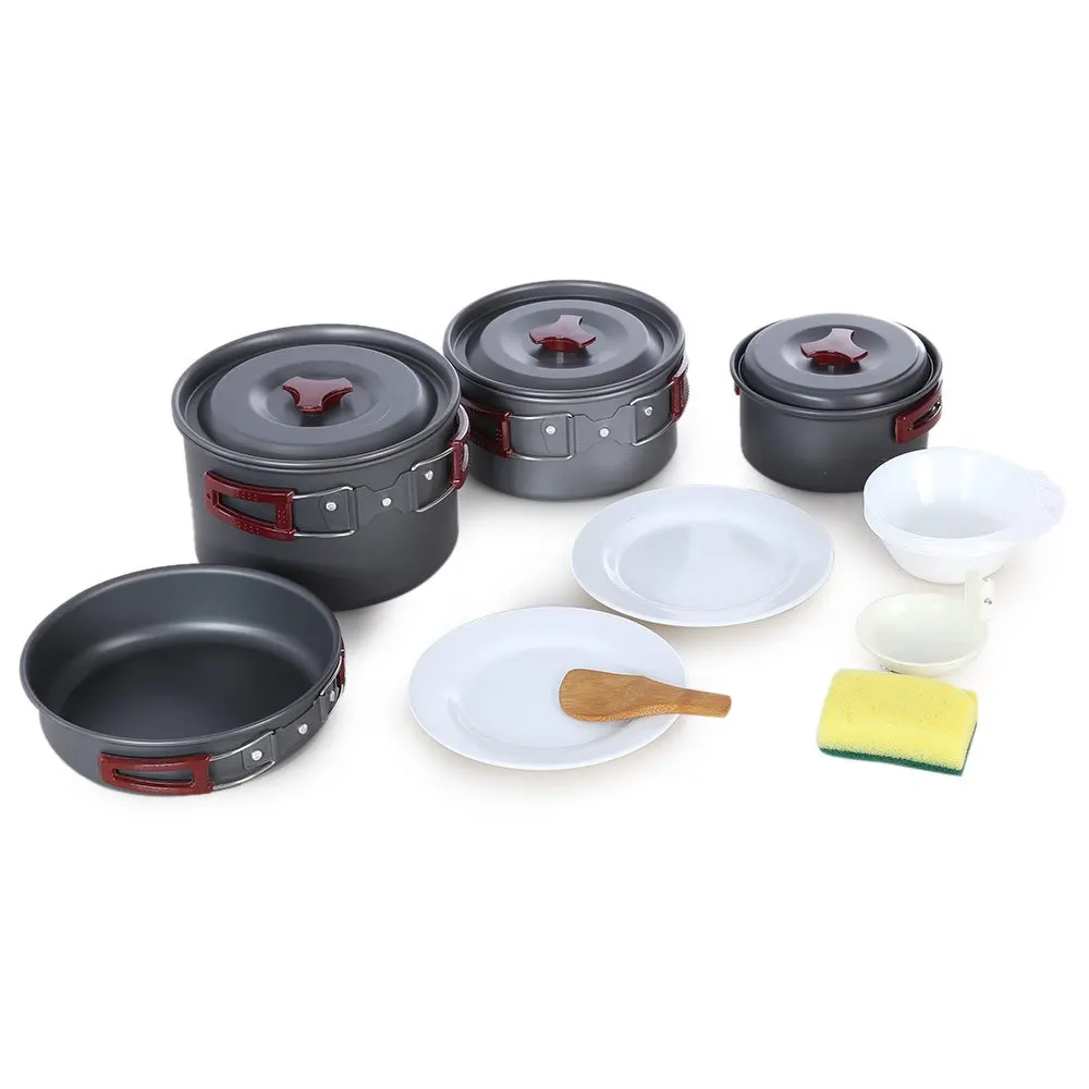 AL500 Outdoor Cookware Set Portable Outdoor Camping Hiking Cooking Set