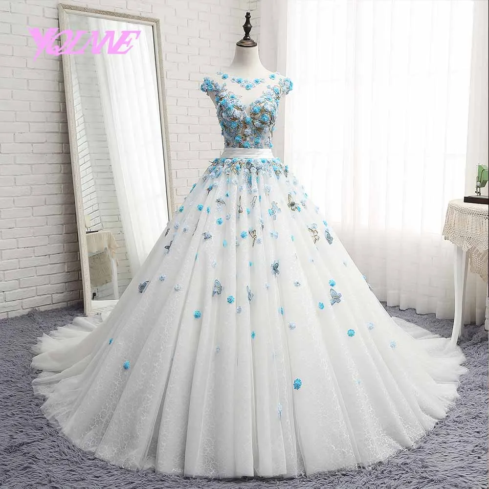 YQLNNE Vestido дебютантное бальное платье бальные платья сладкий 16 платье Vestidos De 15 Свободная Пышная юбка - Цвет: From Color Chart