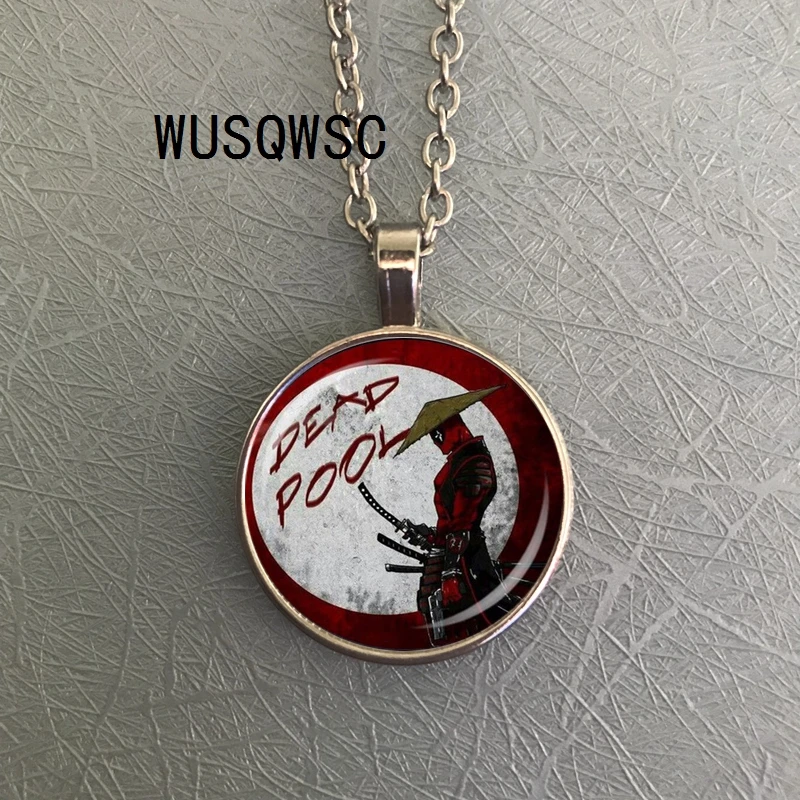 WUSQWSC Мстители Дэдпул подвеска с супергероем ожерелье кристалл драгоценный