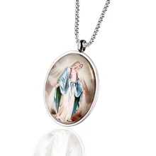 Religious Virgin Mary Christian Stainless Steel Pendant Catholic Jesus Men's Women's Universal wholesale Religious Virgin Mary Christian Stainless Steel Pendant Catholic Jesus Men's Women's Universal wholesale