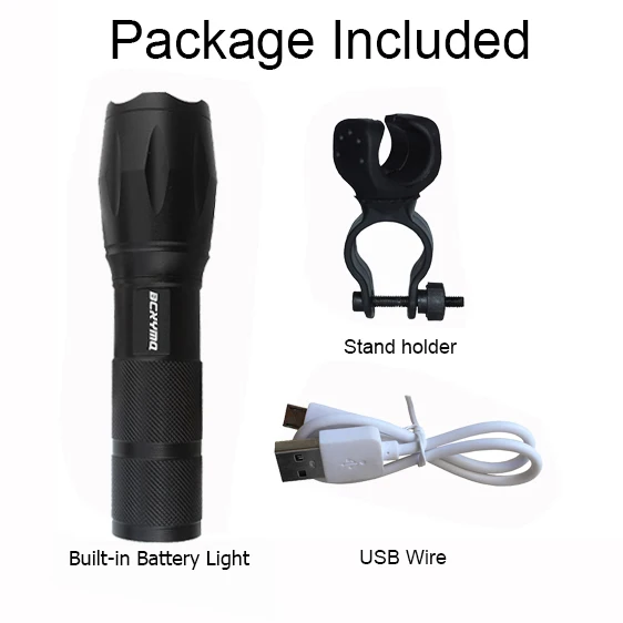 4200 мАч встроенный аккумулятор велосипедный светильник USB Перезаряжаемый велосипедный светильник светодиодный светильник вспышки может использоваться в качестве источника питания - Цвет: Black