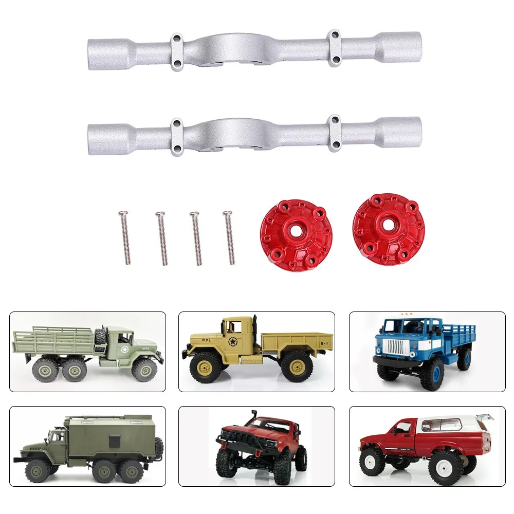 

1 Set Metal Front Rear Bridge Axle Shell for WPL B14 B16 B24 B36 C14 C24 DIY Upgrade Accessories Model 4WD 6WD Rc Car Parts