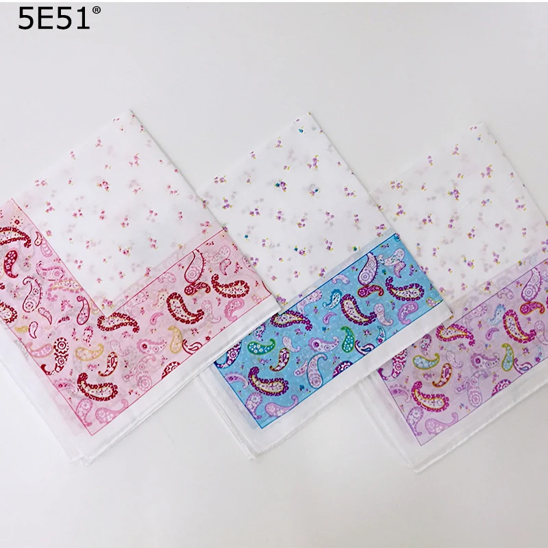 

Women handkerchief soft cotton 100%/flower printed 45cm/Many Uses