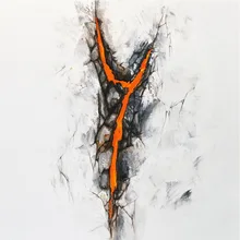 Unframe diy картина маслом по номерам фотографии по количеству для декора дома абстрактная живопись 5050 см трещины