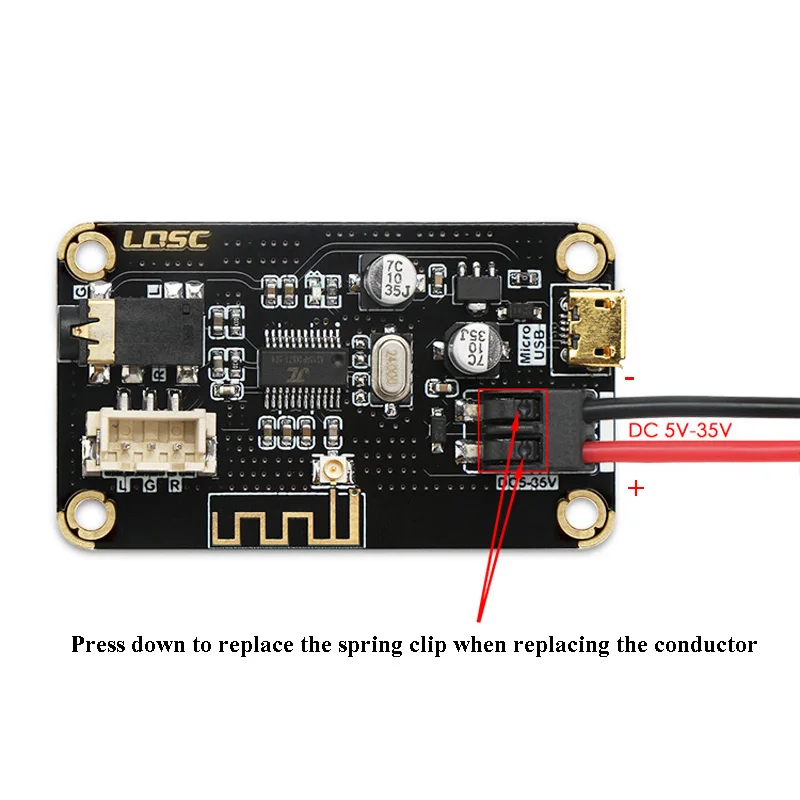 Wireless MP3 Bluetooth 4.2 Audio Receiver Decoding Board for DIY Speaker Wireless Car