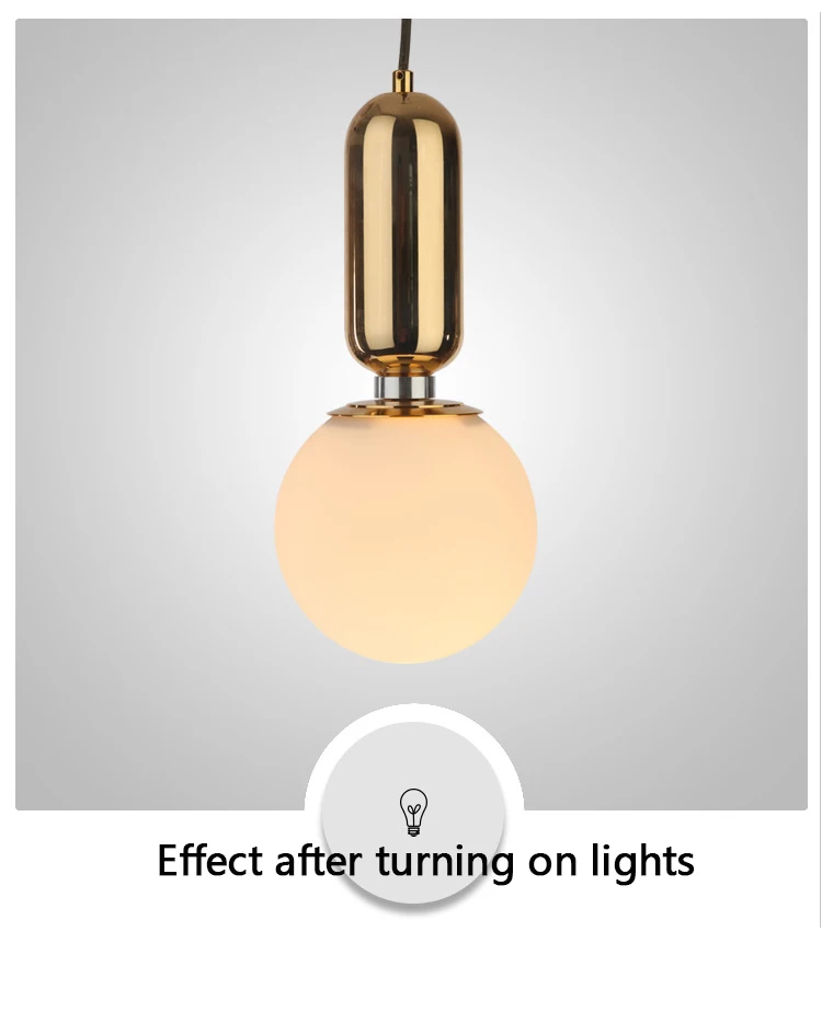 Современный простой светодиодный подвесной светильник с сплавом для кафе-бара-ресторана, подвесной светильник для дома, подвесной светильник в скандинавском стиле, светильник со стеклянным шаром