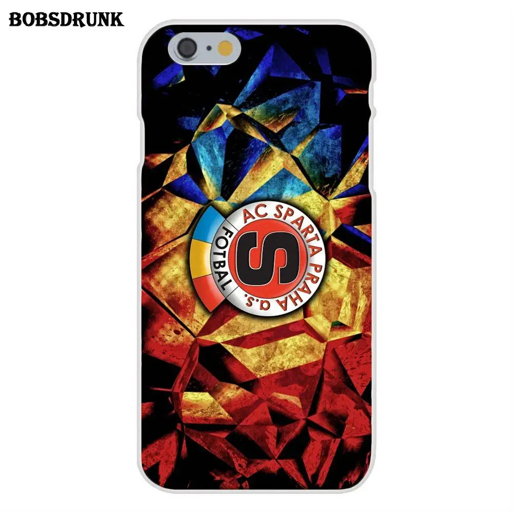 EJGROUP ТПУ чехол Живопись Спарта Прага логотип для Apple iPhone 4 4S 5 5C SE 6 6 S 7 8 Plus iPhone X - Цвет: as picture