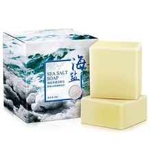 2 шт. 100 г морская соль мыло-контроль за жирной кожей с защитой от клеща удаления серы стиральная козье молоко прыщи поры, акне терапии