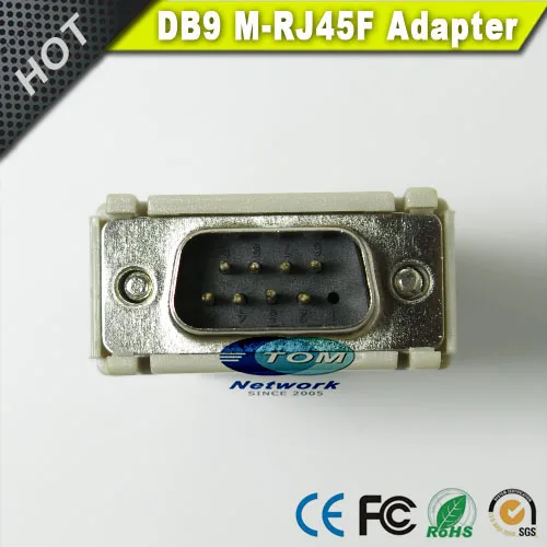 

2017 New RS232 DB9 to RJ45 Converter Adapter DB9Male to RJ45 Female for cisco Juniper 3com
