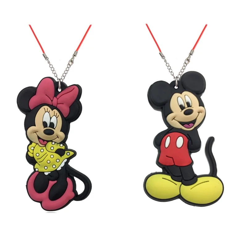 

1PCS New Cartoon Mickey Minnie 2D PVC Pendants 51cm Necklaces Cartoon Pendants Rope Chain Necklace Party Gift Fashion Jewelry