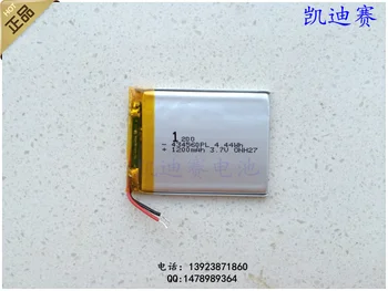 

3.7v li po li-ion batteries lithium polymer battery 3 7 v lipo li ion rechargeable lithium-ion for 434560 1200mAh recorder MP3