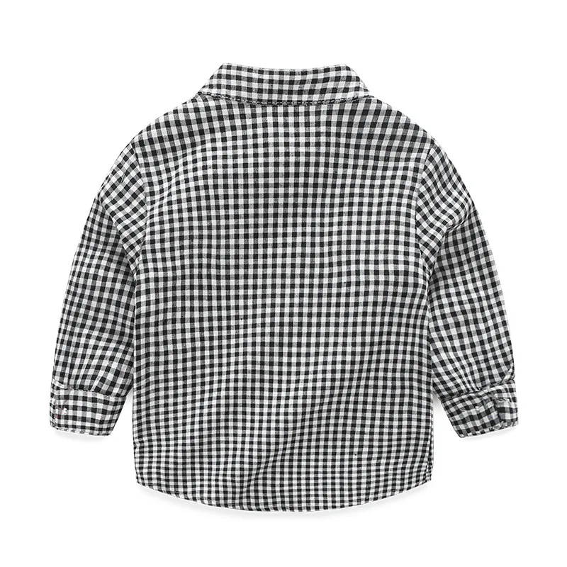 Kimocat/весенне-осенняя новая рубашка в клетку для новорожденных джентльменов жилет джентльмена 3 предмета(жилет+ рубашка+ штаны