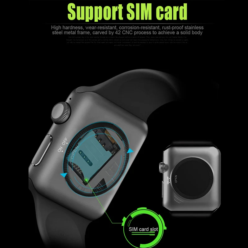 Greentiger SIM Card DM09 Smart Watch Waterproof HD IPS Screen Bluetooth Sports Smartwatch Wearable Devices For IOS Android