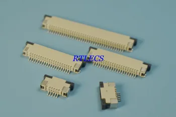 

2000pcs Tape & Reel FFC FPC Connector 0.80 mm 5 6 8 9 10 12 14 15 16 18 20 22 24 26 28 30 36 Pin Top Contact SMT Right Angle