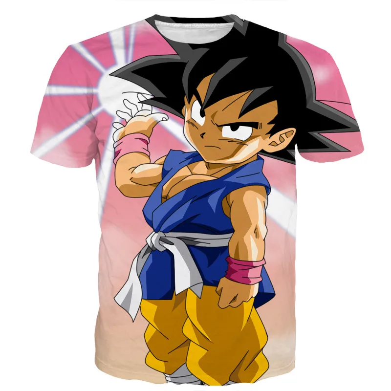 SOSHIRL Newest Anime Dragon Ball Z Kid Goku T Shirts Tees Men Women