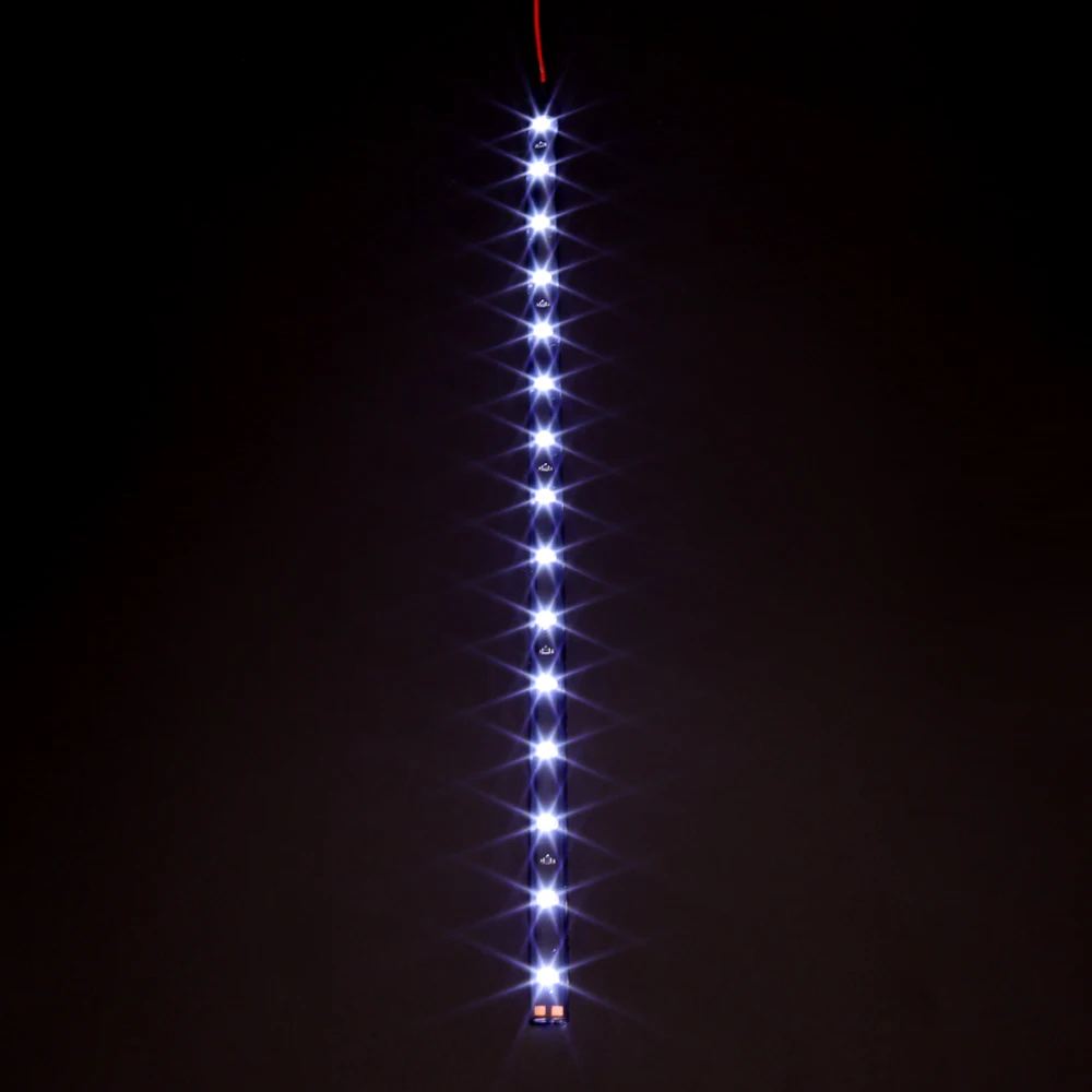 12V 11," 15SMD Водонепроницаемый Светодиодный дневной светильник 30 см тележка на колесах гибкий Светодиодные ленты светильник декоративные дневные ходовые огни автомобиля-Стайлинг