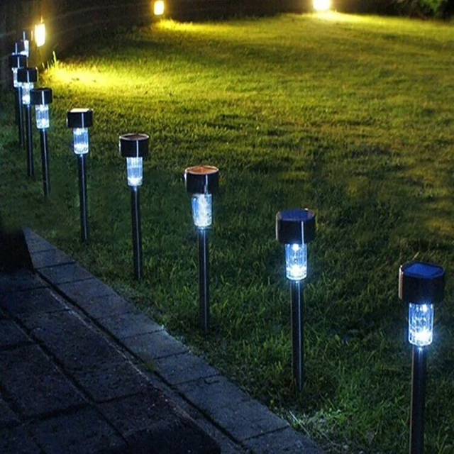10pcs Lot Outdoor Light Solar Panel Spike Plastic Spot Street Lamp 10pcs Lot Outdoor Light Solar Panel Spike Plastic Spot Street Lamp Landscape Garden Yard Path
