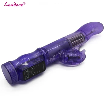 3 Colors Waterproof G Spot Dildo Rabbit Vibrator for Women Dual Vibration Female Vagina Clitoris Massager Sex Toys For Women 2