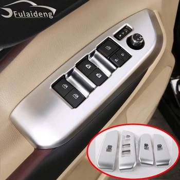 

4pcs For Toyota highlander 2015-2019 ABS Matte Interior car Window Switch Panel Cover Tirm car styling accessories