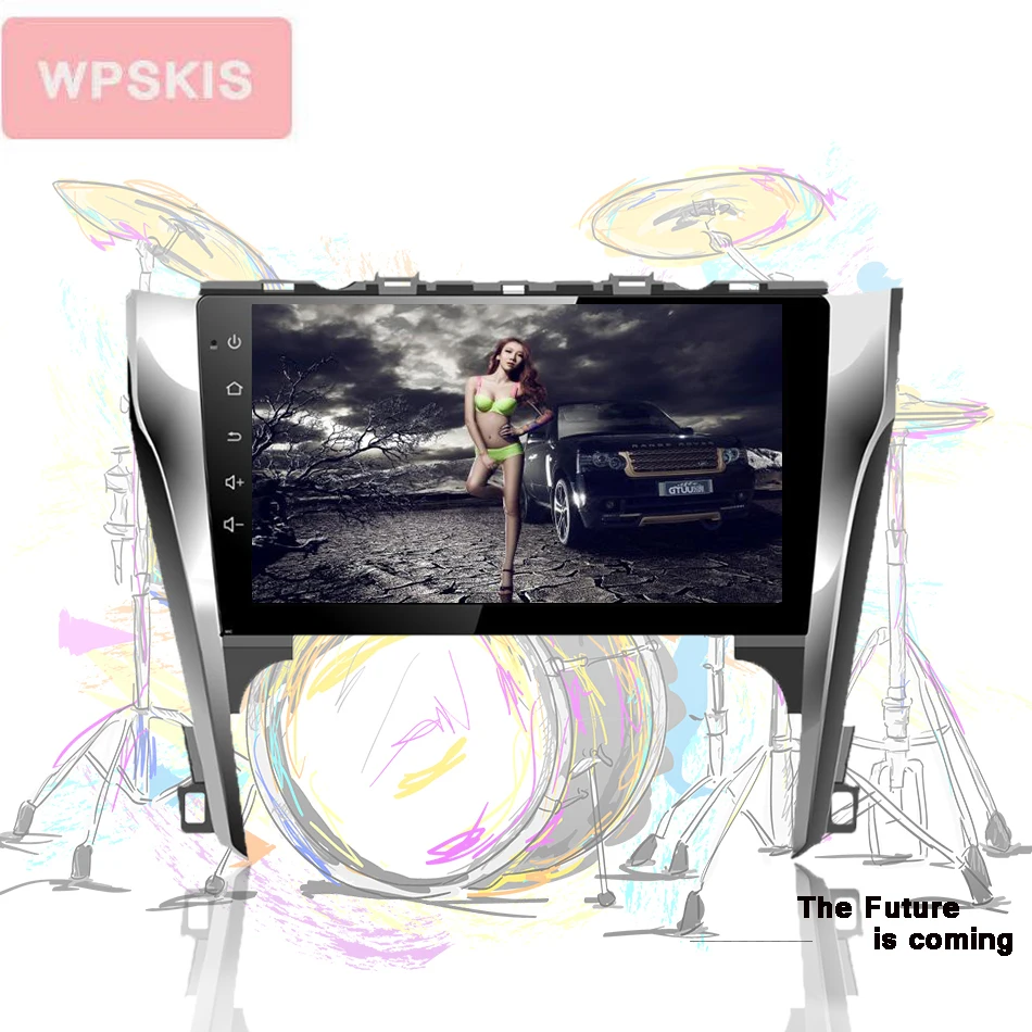 Discount 2 DIN 4G+64G android 9.0 car dvd gps player for toyota camry 2012 2013 radio with steering wheel Head unit Multimedia In dash bt 1