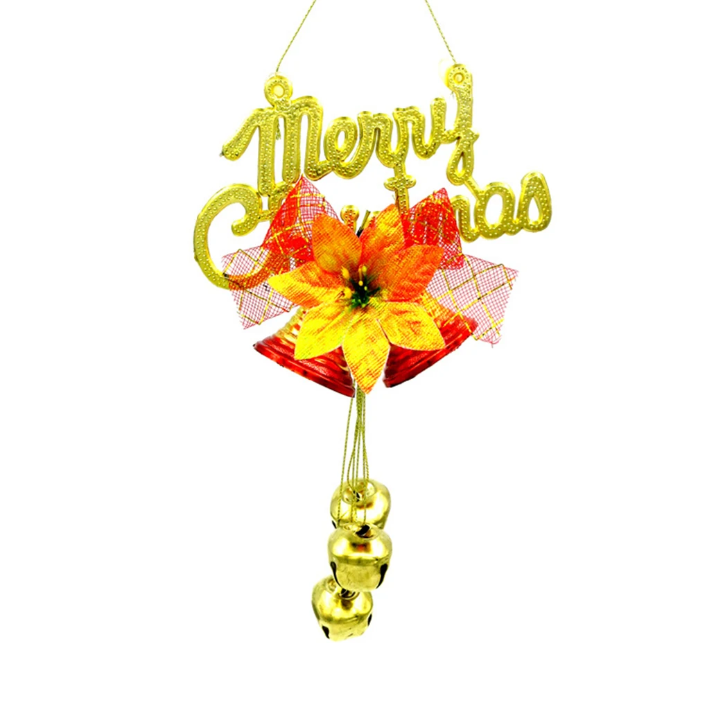 Украшения для рождественской елки, вечерние подвески, надпись, колокольчик, рождественские подвесные украшения, недорого - Цвет: 1