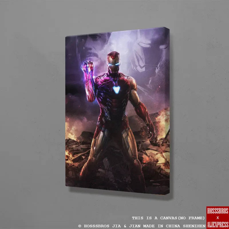 

Iron Man endgame poster Marvel Painting Wall Art Canvas For kids Teens Living Room Home Bedroom Study Dorm room Art Decor Prints