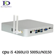 Barebone Mini PC Mini Computer Core i3 5005U N3150 Windows 10 Home&Office Mini PC 12V VGA HDMI with Fan Mini Desktop PC