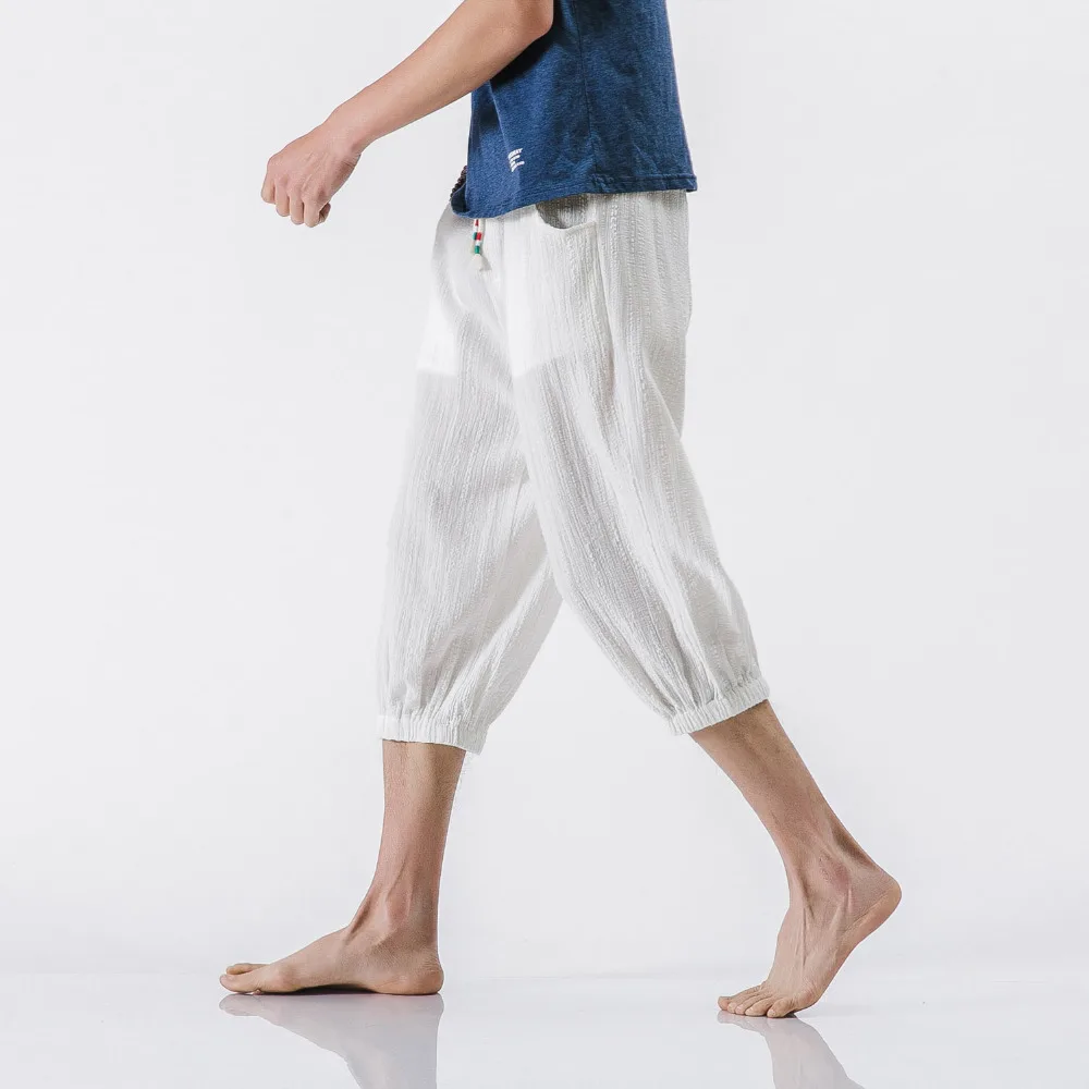 2017 Summer New Men Pants Hot Sale Chinese Style Solid