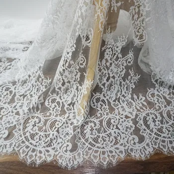 

European chantilly french lace homecoming dress lace fabric 3 meters/lot! Lady elegant coctail lace dresses fabric material nice