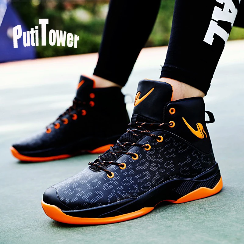 Chaussure Homme High Top Men Basketball Shoes Professional Sneakers