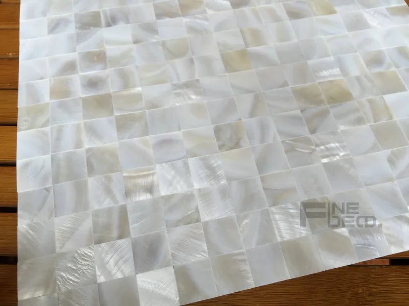 FD2111 pure white seamless shell tile 5