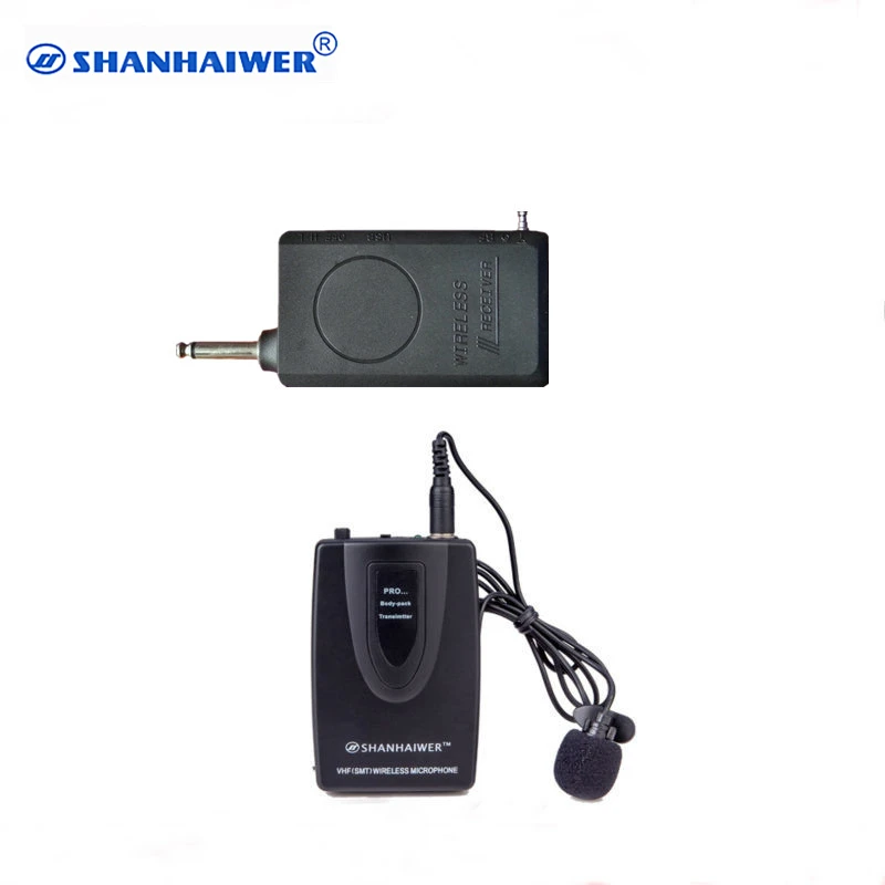 Real China Factory VHF Single channel wireless Hands Free microphone